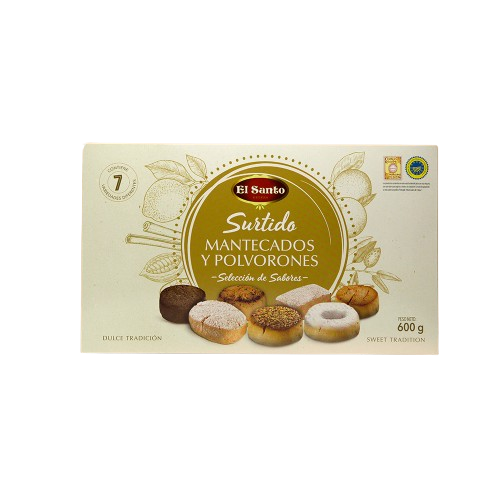 Mantecados y Polvorones El Santo 600Gr